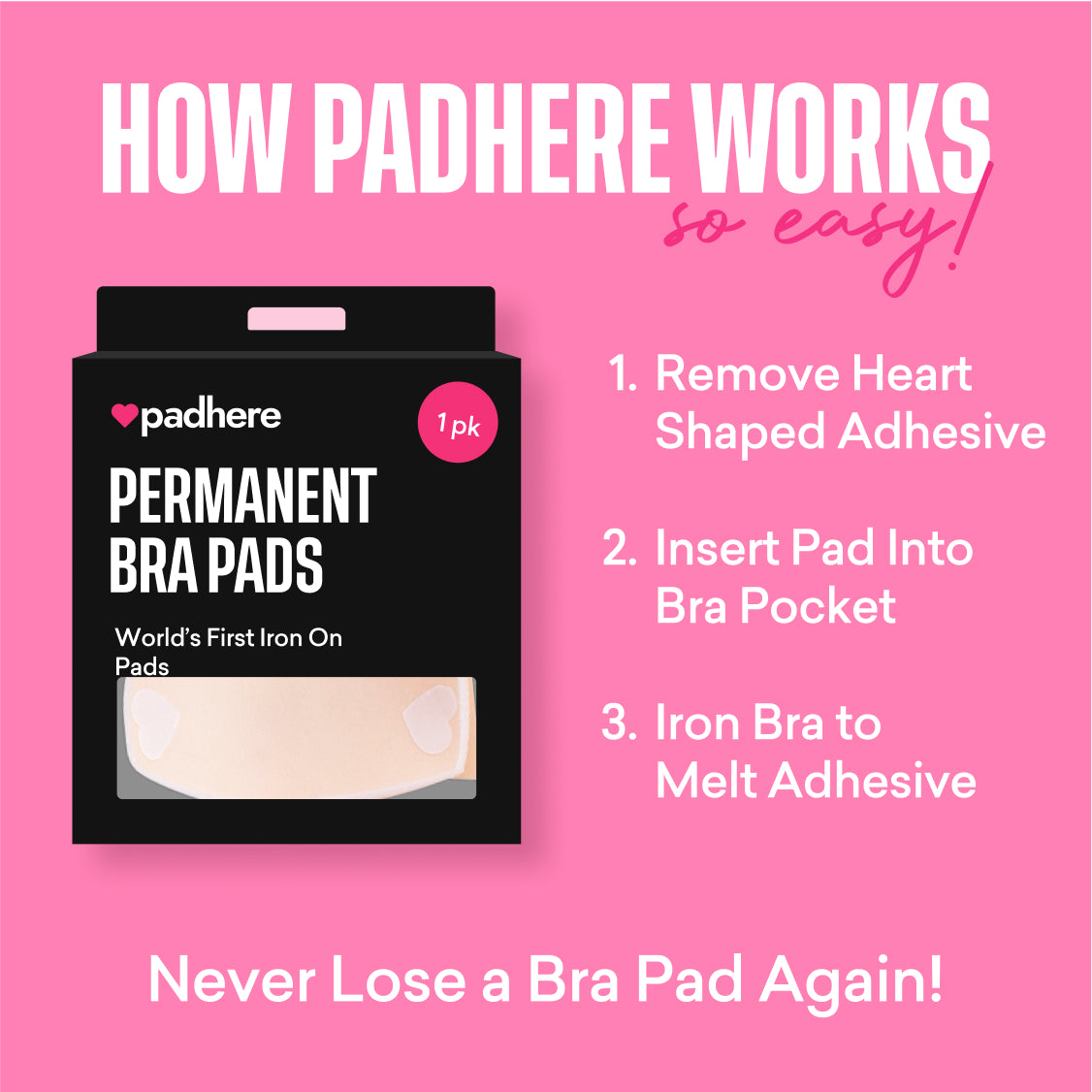 Padhere Iron-on Permanent Pads